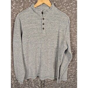 Gap Quarter Button Up Sweater Gray‎ Men’s Large